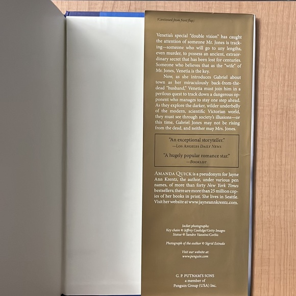 Hardcover novel “Second Sight” by Amanda Quick published by Putnam - Picture 6 of 16